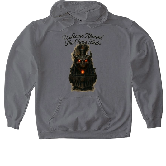 Welcome Aboard The Chaos Train - Softstyle Pullover Hoodie